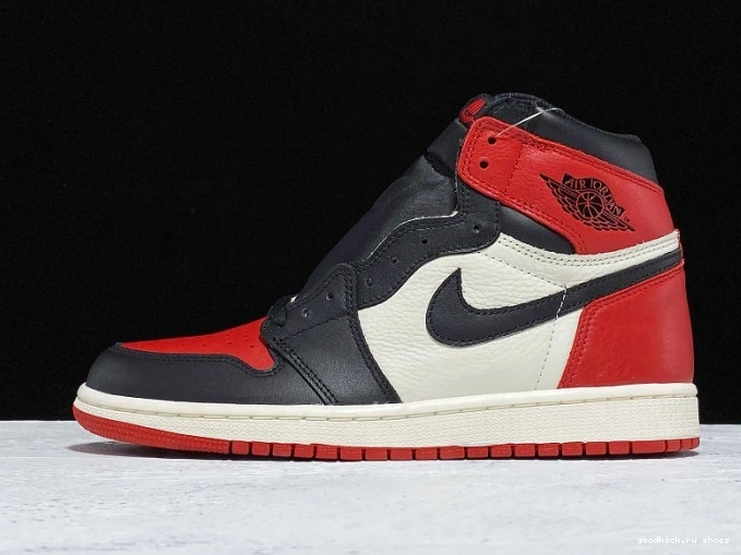 Retro Air 1 Jordan OG High Toe 555088-610 Bred 0708